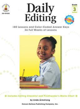 Paperback Daily Editing, Grade 3 Book