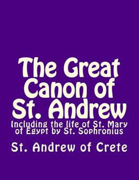 Paperback The Great Canon of St. Andrew of Crete Book