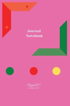 Paperback Journal Notebook Pink Cover 124 pages 6x9-Inches Book