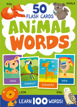 Misc. Animal Words. 50 Flash Cards: Learn 100 Words! Book