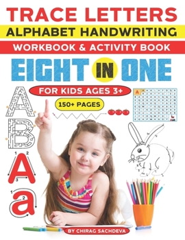 Paperback Trace Letters Alphabet Handwriting workbook & activity book for kids ages 3+ (150+ Pages): 100% RESULT - Alphabet Handwriting Practice Workbook for Ki Book