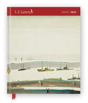 Hardcover L.S. Lowry 2025 Desk Diary Planner - Week to View, Illustrated Throughout Book