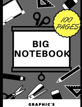 BIG NOTEBOOK: 100 blank pages - grey