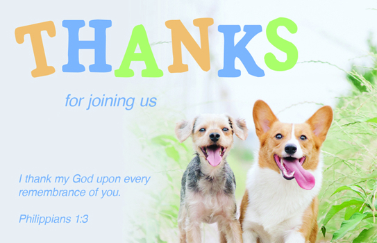 Card Book Inspirational Postcard: Thanks for Joining Us (Package of 25): Philippians 1:3 (Kjv) Book