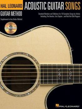 Paperback Acoustic Guitar Songs [With CD] Book