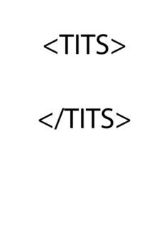 Paperback Notizbuch: Br?ste Titten HTML Sarkasmus Nerd Witz Geschenke 120 Seiten, 6x9 (ca. A5), Karomuster [German] Book
