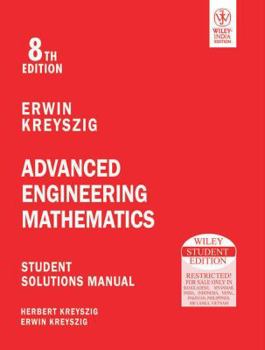 Paperback Advanced Engineering Mathematics: Student Solutions Manual, 8Th Ed Book
