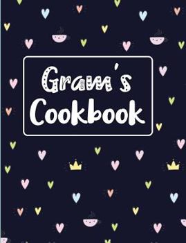 Gram's Cookbook: Navy Blank Lined Journal