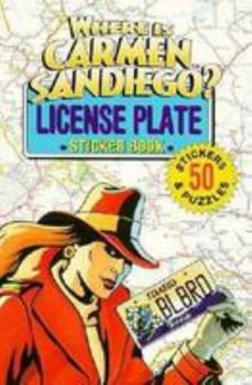 Paperback Where is Carmen Sandiego? License Plate Sticker Book