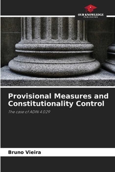 Paperback Provisional Measures and Constitutionality Control Book
