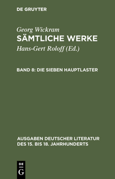 Hardcover Sämtliche Werke, Band 8, Die sieben Hauptlaster [German] Book
