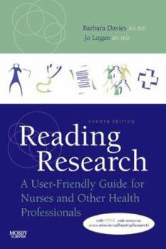 Paperback Reading Research: A User-Friendly Guide for Nurses and Other Health Professionals Book