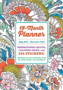 Spiral-bound 2025 Coloring Planner Book