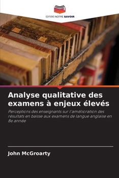 Paperback Analyse qualitative des examens à enjeux élevés [French] Book