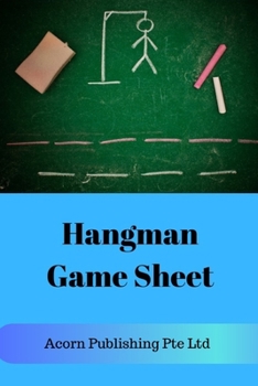 Paperback Hangman Game Sheet Book