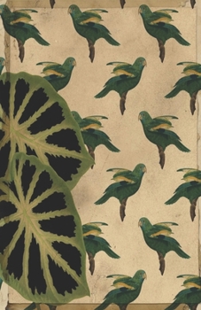 Paperback Dot Grid Journal Notebook: Parrot Ephemera Tropical Bird - Bullet Planner Book - Dotted Grid - 5.5 X 8.5" 120 Pg - DIY Weekly Spread - Organizer Book