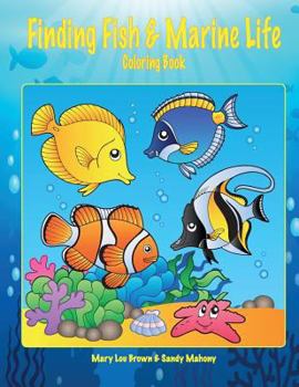 Paperback Finding Fish & Marine Life Coloring Book