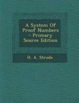 Paperback A System of Proof Numbers [Afrikaans] Book