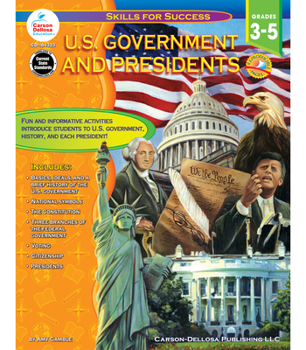 Paperback U.S. Government and Presidents, Grades 3 - 5 Book