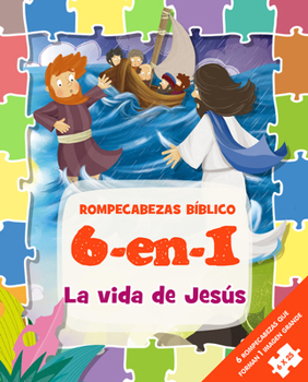 Paperback Puzzle Bíblico 6 En 1 Para Niños (Edades 3-5) Actividades E Historias Bíblicas [Spanish] Book