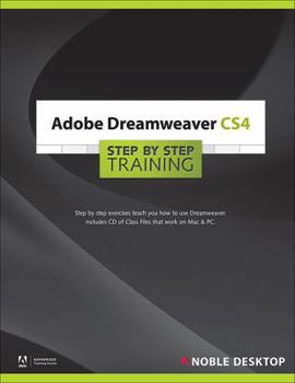 Spiral-bound Adobe Dreamweaver CS4 Step by Step Training Book