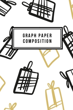 Paperback Graph Paper Composition: Graph Paper 6" x 9" Holly Jolly Quad Ruled 4x4, Grid Paper for school student, office, kids Notebooks Book