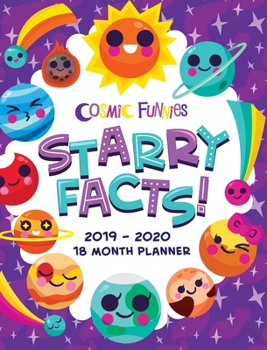 Hardcover Cosmic Funnies 2019-2020 Planner: 17 month planner Book