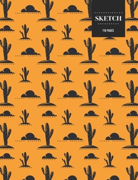 Sketch  110 Pages: Cactus Sketchbook for Kids, Teen and College Students | Succulent Llama Pattern