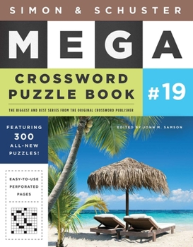Paperback Simon & Schuster Mega Crossword Puzzle Book #19 Book