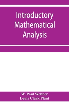 Paperback Introductory mathematical analysis Book