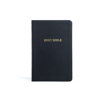 Imitation Leather KJV Thinline Bible, Black Leathertouch Book