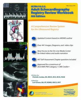 Spiral-bound ULTRA P.A.S.S Adult Echocardiography Registry Review Workbook 4th Edition Book