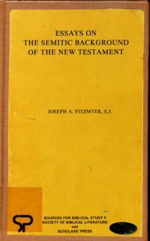 Hardcover Essays on the Semitic Background of the New Testament Book