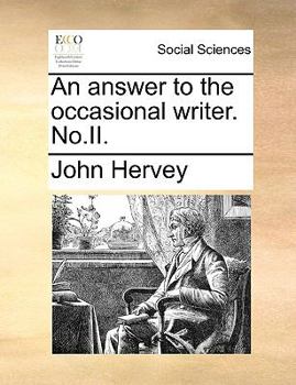 Paperback An answer to the occasional writer. No.II. Book