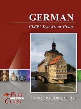 Hardcover German CLEP Test Study Guide Book