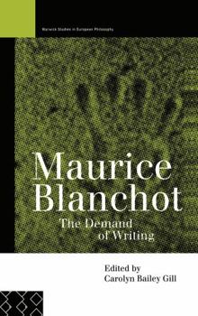 Maurice Blanchot (Warwick Studies in European Philosophy)