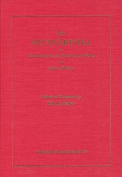 Hardcover The Vrttivarttika or Commentary on the Functions of Words of Appaya Diksita Book