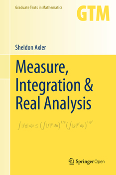 Hardcover Measure, Integration & Real Analysis Book
