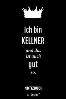 Paperback Notizbuch f?r Kellner: Originelle Geschenk-Idee [120 Seiten kariertes blanko Papier] [German] Book