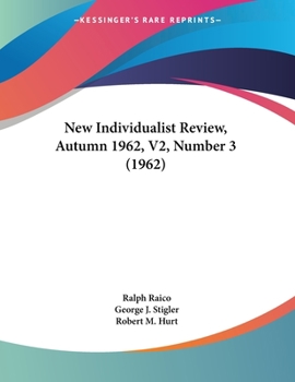 Paperback New Individualist Review, Autumn 1962, V2, Number 3 (1962) Book