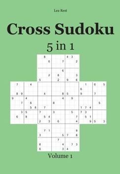 Paperback Cross Sudoku 5 in 1: Volume 1 Book