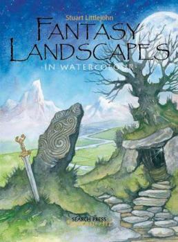 Paperback Fantasy Landscapes in Watercolour Book