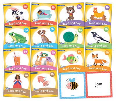 Paperback Jolly Phonics Read and See, Pack 1: In Print Letters (American English Edition) Book