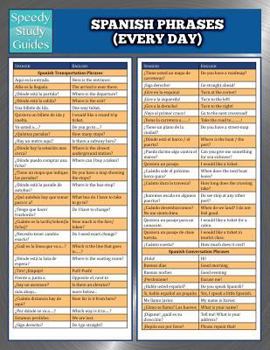 Paperback Spanish Phrases (Everyday) (Speedy Study Guides) Book