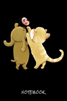 Notebook: cat and dog / A5 I 120 pages I Dotgrid diary I notebook I food tutorials I diet notebook I recipe book I Colorful Gift