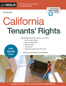 Paperback California Tenants' Rights Book