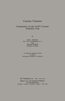 Hardcover Customs Valuation A Commentary On The Gatt Customs Valuation Cod Book