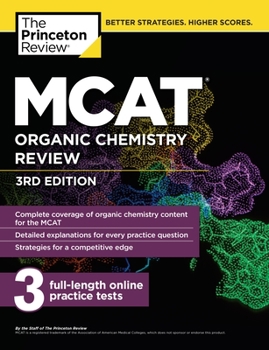 Paperback MCAT Organic Chemistry Review, 3rd Edition Book