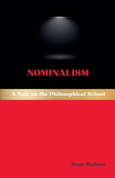 Paperback Nominalism: A Note on the Philosophical School Book