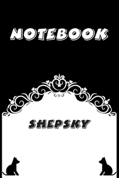 Paperback Shepsky Notebook: Black and White notebook, Decorative Journal for Shepsky Lover: Notebook /Journal Gift, Black and White,100 pages, 6x9 Book